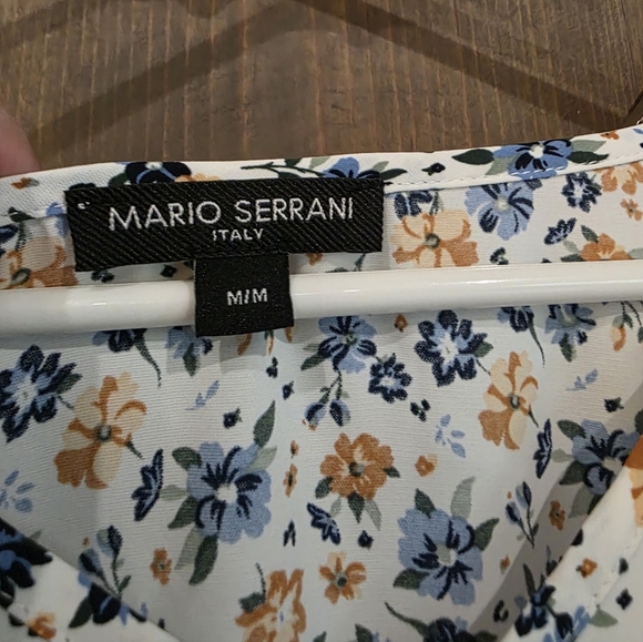 Mario Serrani V-neck 3/4 Sleeve Tunic Size Medium - Picture 3 of 6